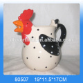 Personalized chicken shaped ceramic animal spoon rest